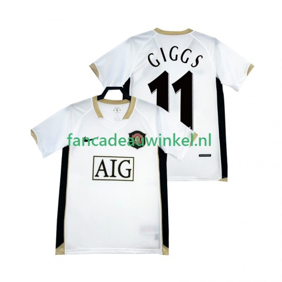 Manchester United Wedstrijdshirt met Korting GIGGS 11 Retro Uit Heren 2006-2007 Korte Mouw