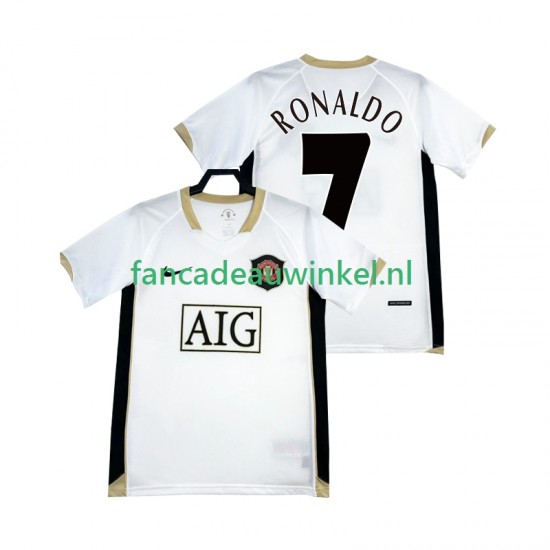 Manchester United Wedstrijdshirt met Korting RONALDO 7 Retro Uit Heren 2006-2007 Korte Mouw