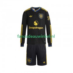 Manchester United Wedstrijdshirt met Korting 3rd Kind 2025-26 Lange Mouw