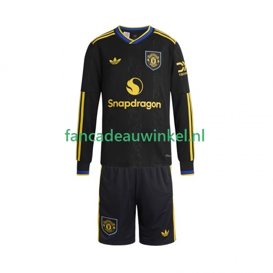 Manchester United Wedstrijdshirt met Korting 3rd Kind 2025-26 Lange Mouw