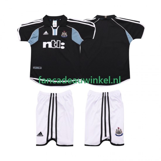 Newcastle United Wedstrijdshirt met Korting 2000 2001 Retro Uit Kind Korte Mouw