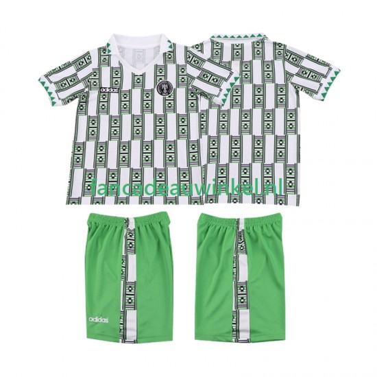 Nigeria Wedstrijdshirt met Korting Retro Uit Kind 1994 Korte Mouw