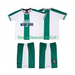 Nigeria Wedstrijdshirt met Korting 1996 Retro Uit Kind Korte Mouw