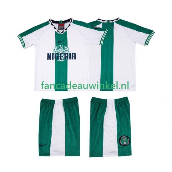 Nigeria Wedstrijdshirt met Korting 1996 Retro Uit Kind Korte Mouw