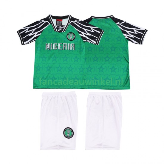 Nigeria Wedstrijdshirt met Korting 1995 Retro Thuis Kind Korte Mouw