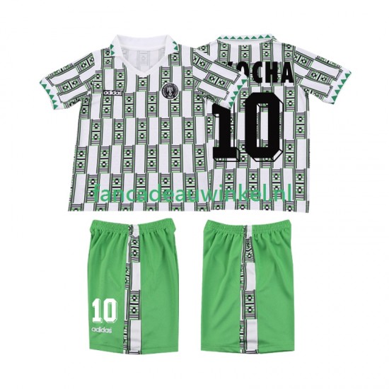 Nigeria Wedstrijdshirt met Korting OKOCHA 10 Retro Uit Kind 1994 Korte Mouw