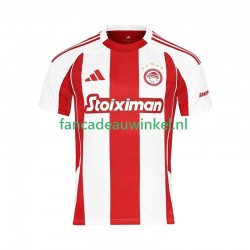 Olympiacos Wedstrijdshirt met Korting Thuis Heren 2025-26 Korte Mouw