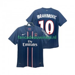 Paris Saint-Germain Wedstrijdshirt met Korting IBRAHIMOVIC 10 2012 2013 Retro Thuis Heren Korte Mouw