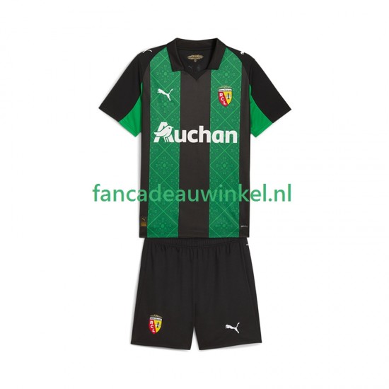 RC Lens Wedstrijdshirt met Korting Uit Kind 2025-26 Korte Mouw