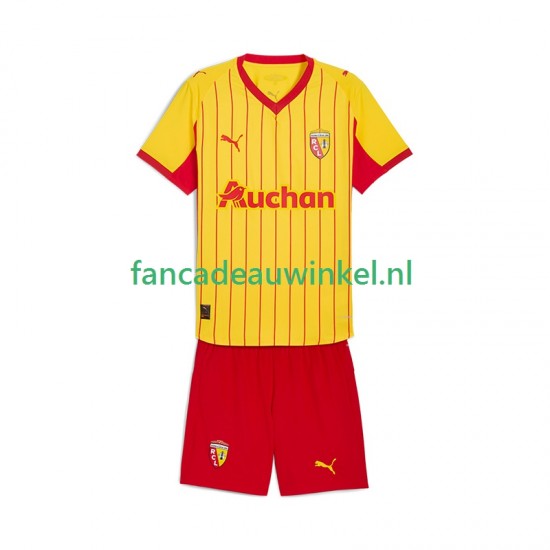 RC Lens Wedstrijdshirt met Korting Thuis Kind 2025-26 Korte Mouw