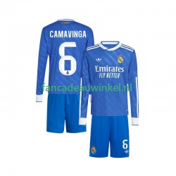 Real Madrid Wedstrijdshirt met Korting Camavinga 6 3rd Kind 2025-26 Lange Mouw