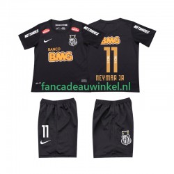 Wedstrijdshirt met Korting Santos NEYMAR JR 11 Classic 2012 2013 Retro Uit Kind Korte Mouw