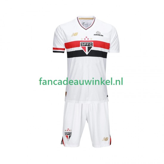 Sao Paulo Wedstrijdshirt met Korting Thuis Kind 2025-26 Korte Mouw