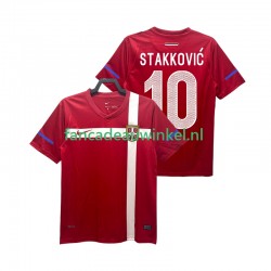 Servië Wedstrijdshirt met Korting STAKKOVIC 10 Retro Thuis Heren 2010 Korte Mouw