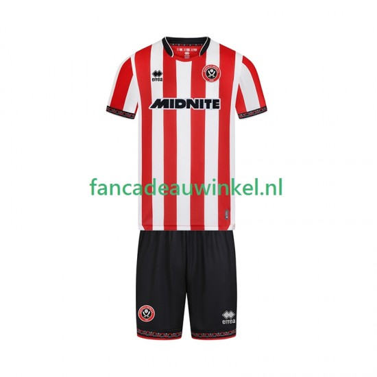 Sheffield United Wedstrijdshirt met Korting Thuis Kind 2025-26 Korte Mouw
