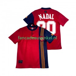 Spanje Wedstrijdshirt met Korting NADAL 20 1996 Retro Thuis Heren Korte Mouw