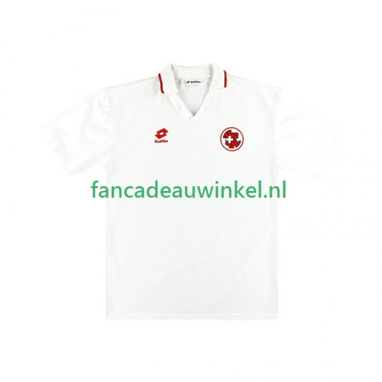 Zwitserland Wedstrijdshirt met Korting Retro Uit Heren 1994 Korte Mouw