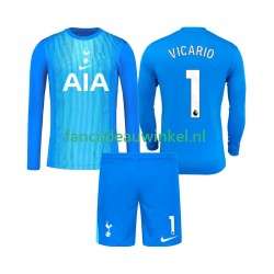 Tottenham Hotspur Wedstrijdshirt met Korting Guglielmo Vicario 1 Keepersshirt Uit Kind 2025-26 Lange Mouw