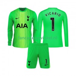 Tottenham Hotspur Wedstrijdshirt met Korting Guglielmo Vicario 1 Keepersshirt Thuis Kind 2025-26 Lange Mouw