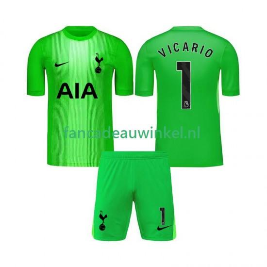 Tottenham Hotspur Wedstrijdshirt met Korting Guglielmo Vicario 1 Keepersshirt Thuis Kind 2025-26 Korte Mouw