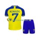 Wedstrijdshirt met Korting Al-Nassr Ronaldo 7 Thuis Kind 2022-23 Korte Mouw