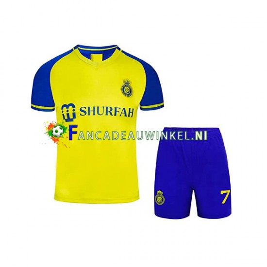 Wedstrijdshirt met Korting Al-Nassr Ronaldo 7 Thuis Kind 2022-23 Korte Mouw