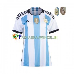 Argentinië Wedstrijdshirt met Korting 3 Stars Thuis Dames WK 2022 Korte Mouw