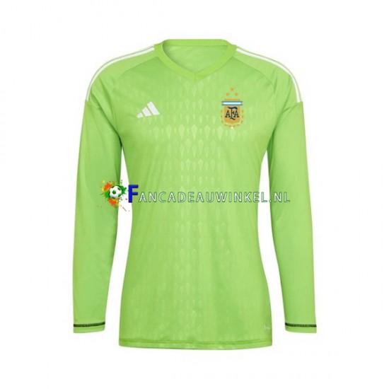 Argentinië Wedstrijdshirt met Korting Keepersshirt Thuis Heren WK 2022 Lange Mouw