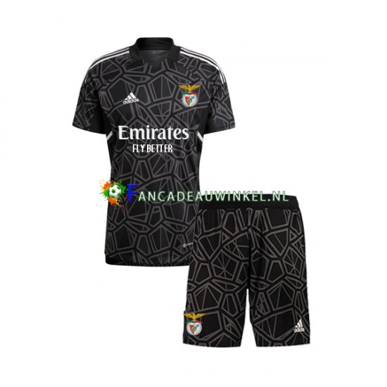 Benfica Wedstrijdshirt met Korting Keepersshirt Uit Kind 2022-23 Korte Mouw