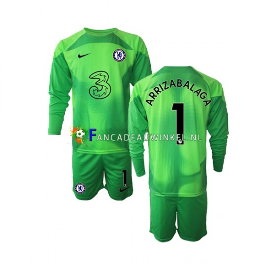 Chelsea Wedstrijdshirt met Korting Kepa Arrizabalaga 1 Keepersshirt 3rd Kind 2022-23 Lange Mouw