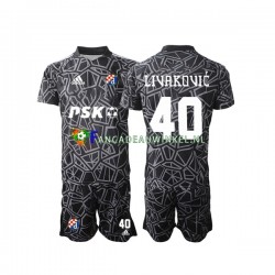 Dinamo Zagreb Wedstrijdshirt met Korting Livakovic 40 Keepersshirt Thuis Kind 2022-23 Korte Mouw