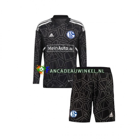 Wedstrijdshirt met Korting Schalke 04 FC Keepersshirt Thuis Kind 2022-23 Lange Mouw