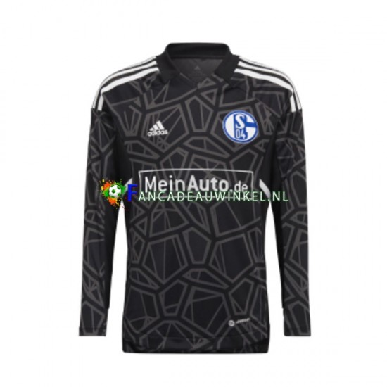 Wedstrijdshirt met Korting Schalke 04 FC Keepersshirt Thuis Heren 2022-23 Lange Mouw