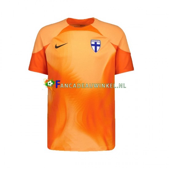 Finland Wedstrijdshirt met Korting Keepersshirt Thuis Heren 2022-23 Korte Mouw