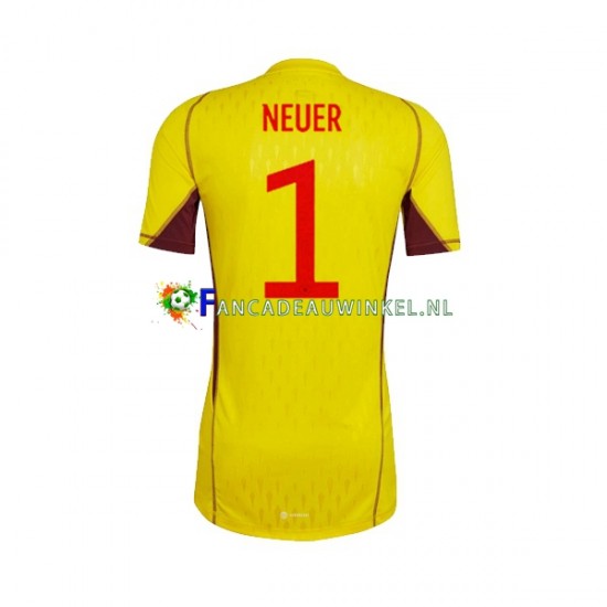 Duitsland Wedstrijdshirt met Korting Manuel Neuer 1 Keepersshirt Uit Heren WK 2022 Korte Mouw