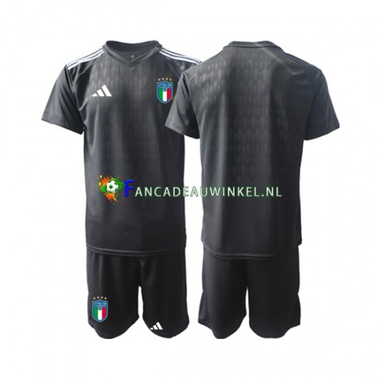 Italië Wedstrijdshirt met Korting Keepersshirt Uit Kind 2023 Korte Mouw