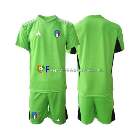 Italië Wedstrijdshirt met Korting Keepersshirt Thuis Kind 2023 Korte Mouw