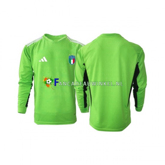 Italië Wedstrijdshirt met Korting Keepersshirt Thuis Heren 2023 Lange Mouw