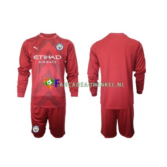 Manchester City Wedstrijdshirt met Korting Keepersshirt Thuis Kind 2022-23 Lange Mouw