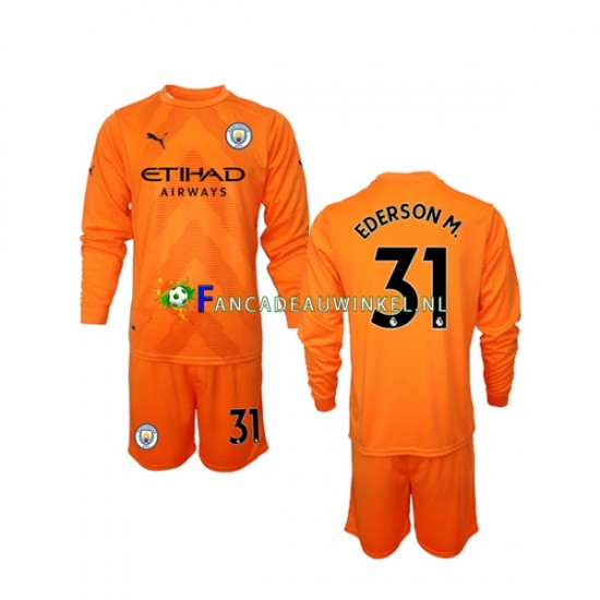 Manchester City Wedstrijdshirt met Korting Ederson M 31 Keepersshirt 3rd Kind 2022-23 Lange Mouw