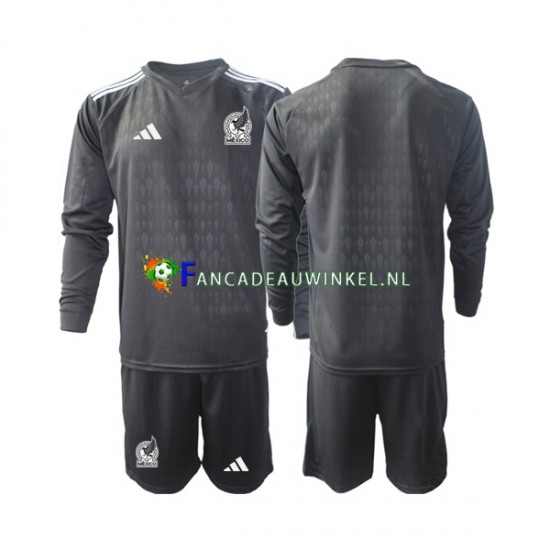 Mexico Wedstrijdshirt met Korting Keepersshirt Thuis Kind 2022 Lange Mouw