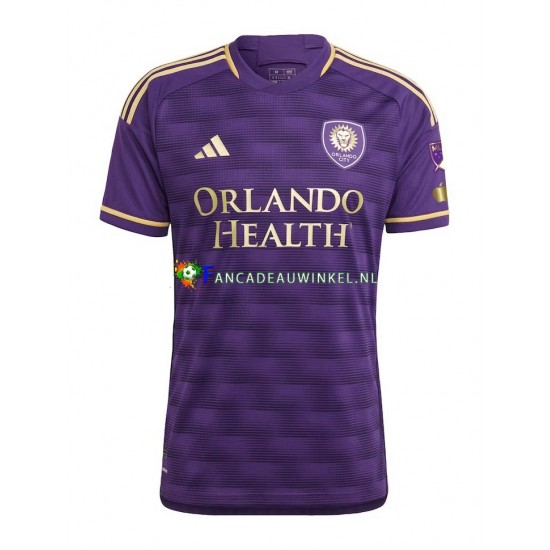 Orlando City SC Wedstrijdshirt met Korting Thuis Heren 2023-24 Korte Mouw