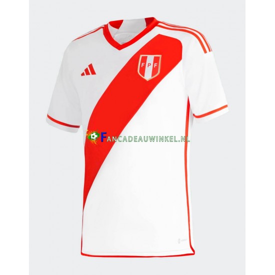 Peru Wedstrijdshirt met Korting Thuis Heren 2023 Korte Mouw