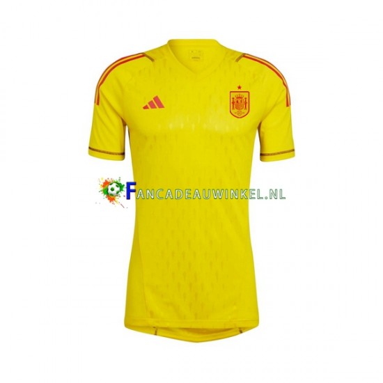 Spanje Wedstrijdshirt met Korting Keepersshirt Uit Heren 2022-23 Korte Mouw