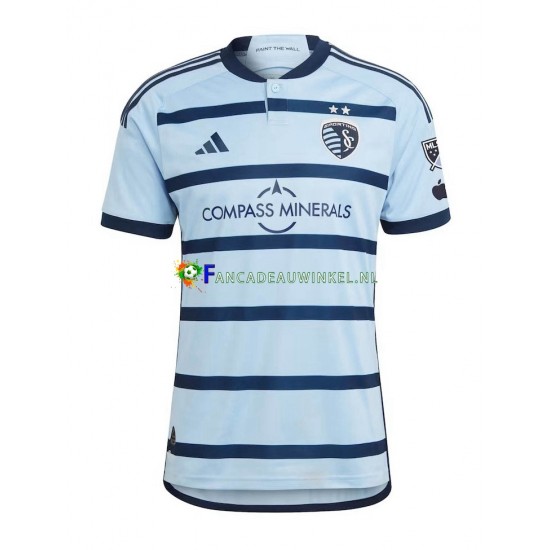 Sporting Kansas City Wedstrijdshirt met Korting Thuis Heren 2023-24 Korte Mouw