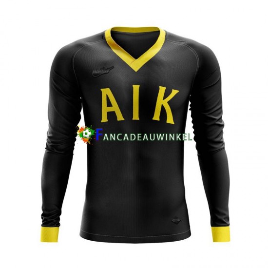 AIK Wedstrijdshirt met Korting 100 Anniversary Thuis Heren 2024 Lange Mouw