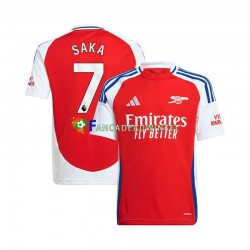 Arsenal Wedstrijdshirt met Korting Bukayo Saka 7 Thuis Heren 2024-25 Korte Mouw