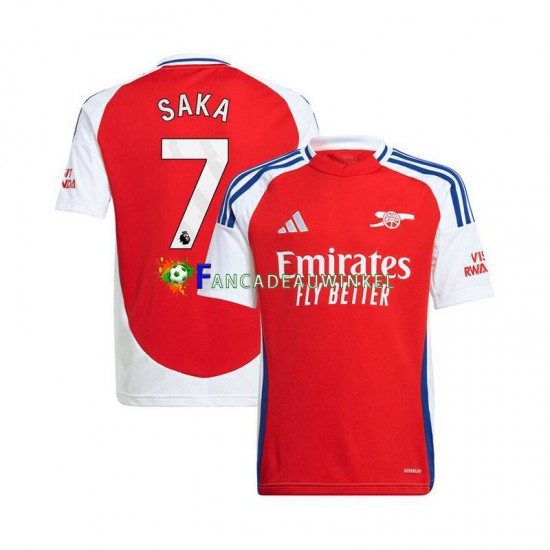 Arsenal Wedstrijdshirt met Korting Bukayo Saka 7 Thuis Heren 2024-25 Korte Mouw