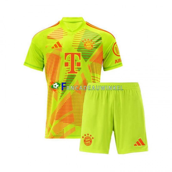 FC Bayern München Wedstrijdshirt met Korting Keepersshirt Thuis Kind 2024-25 Korte Mouw