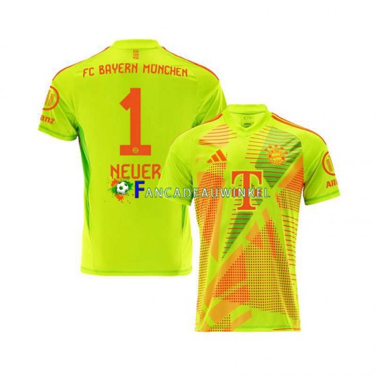 FC Bayern München Wedstrijdshirt met Korting Manuel Neuer 1 Keepersshirt Thuis Heren 2024-25 Korte Mouw